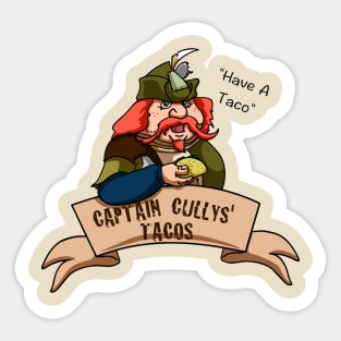 Captain Cullys' Tacos Sticker